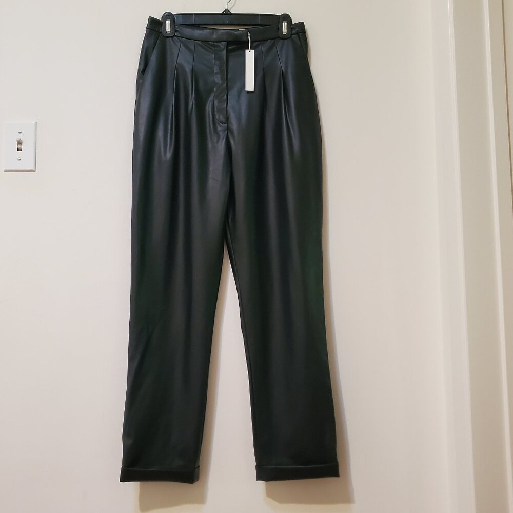 Heidi Merrick Vegan Leather Pants NWT